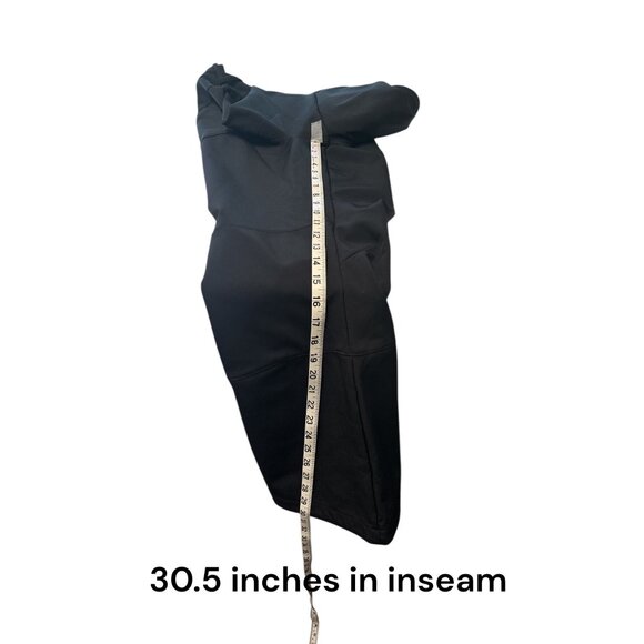 Obermeyer Womens Black Softshell Ski Pants Size XL Wind-Resistant Zipper Hem Adj - Picture 7 of 9